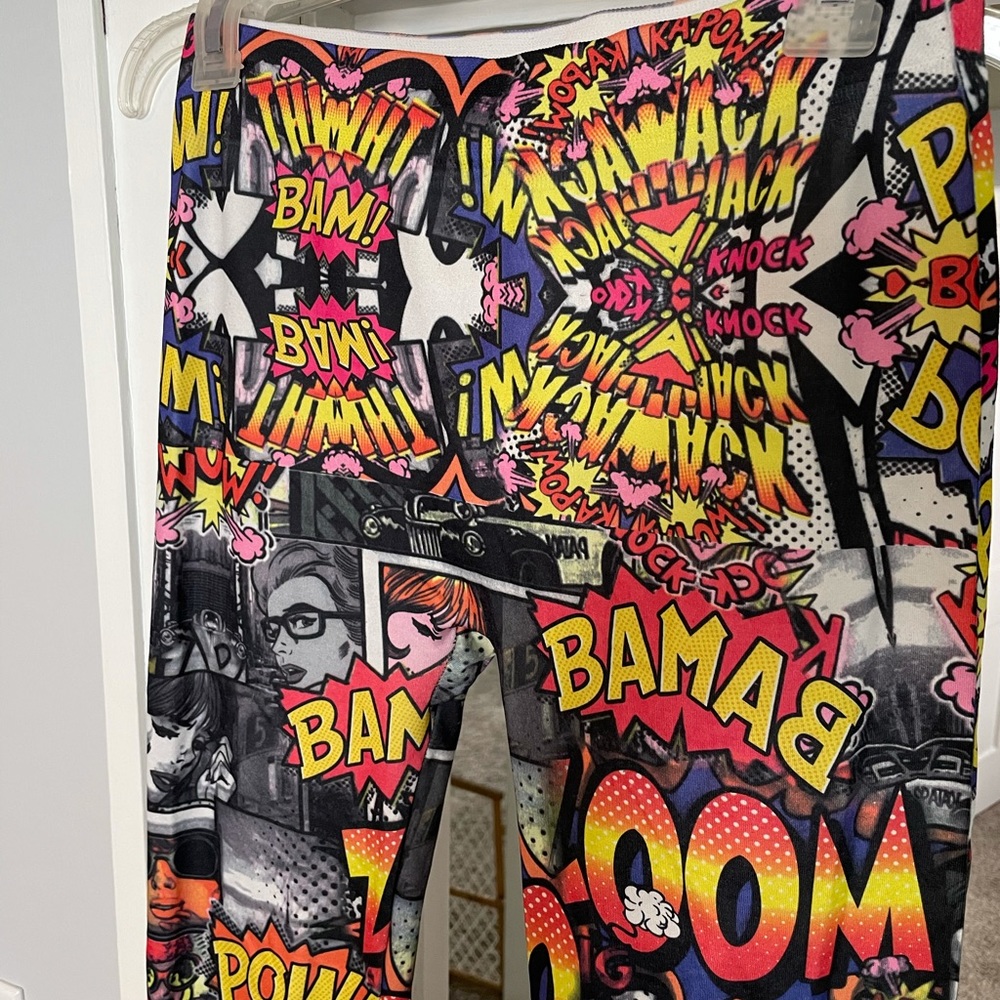 Legging with Comic Book Print